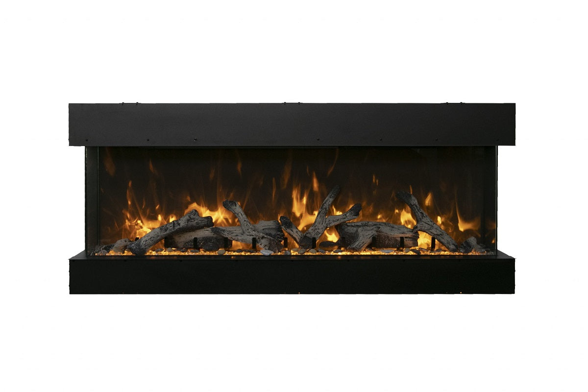Amantii Tru View XL Deep: Smart, 3-Sided Built-In Electric Fireplace: Indoor/Outdoor - Electric Fireplace Shop