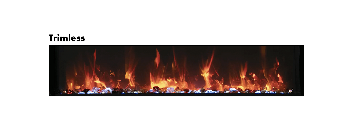 Amantii Panorama BI Slim: Smart Electric Fireplace: 5 Sizes Available - Electric Fireplace Shop