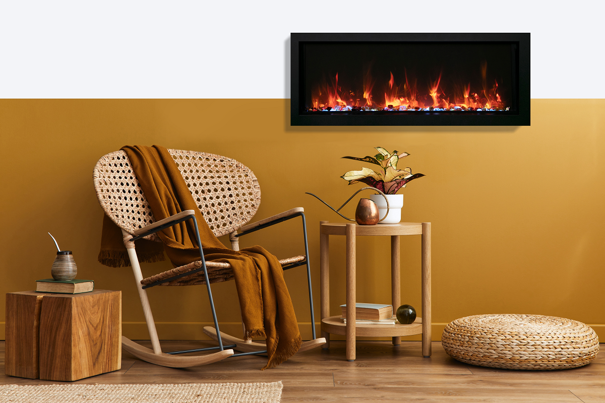 Amantii Panorama BI Xtra Slim: Smart Electric Fireplace: 4 Sizes Available - Electric Fireplace Shop