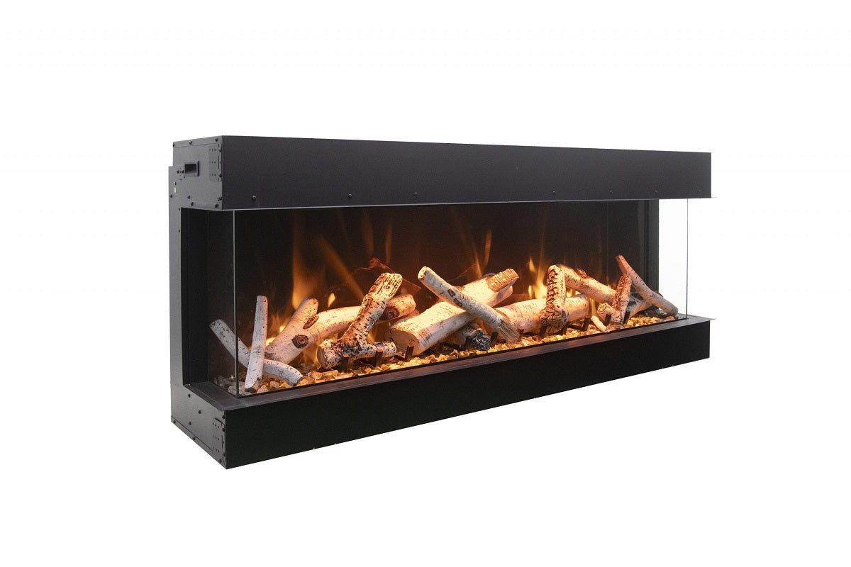 Amantii Tru View XL Deep: Smart, 3-Sided Built-In Electric Fireplace: Indoor/Outdoor - Electric Fireplace Shop