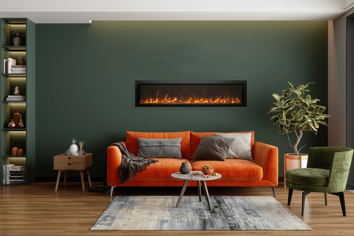 Amantii Panorama BI Xtra Slim: Smart Electric Fireplace: 4 Sizes Available - Electric Fireplace Shop