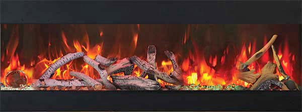 Amantii Panorama BI Slim: Smart Electric Fireplace: 5 Sizes Available - Electric Fireplace Shop