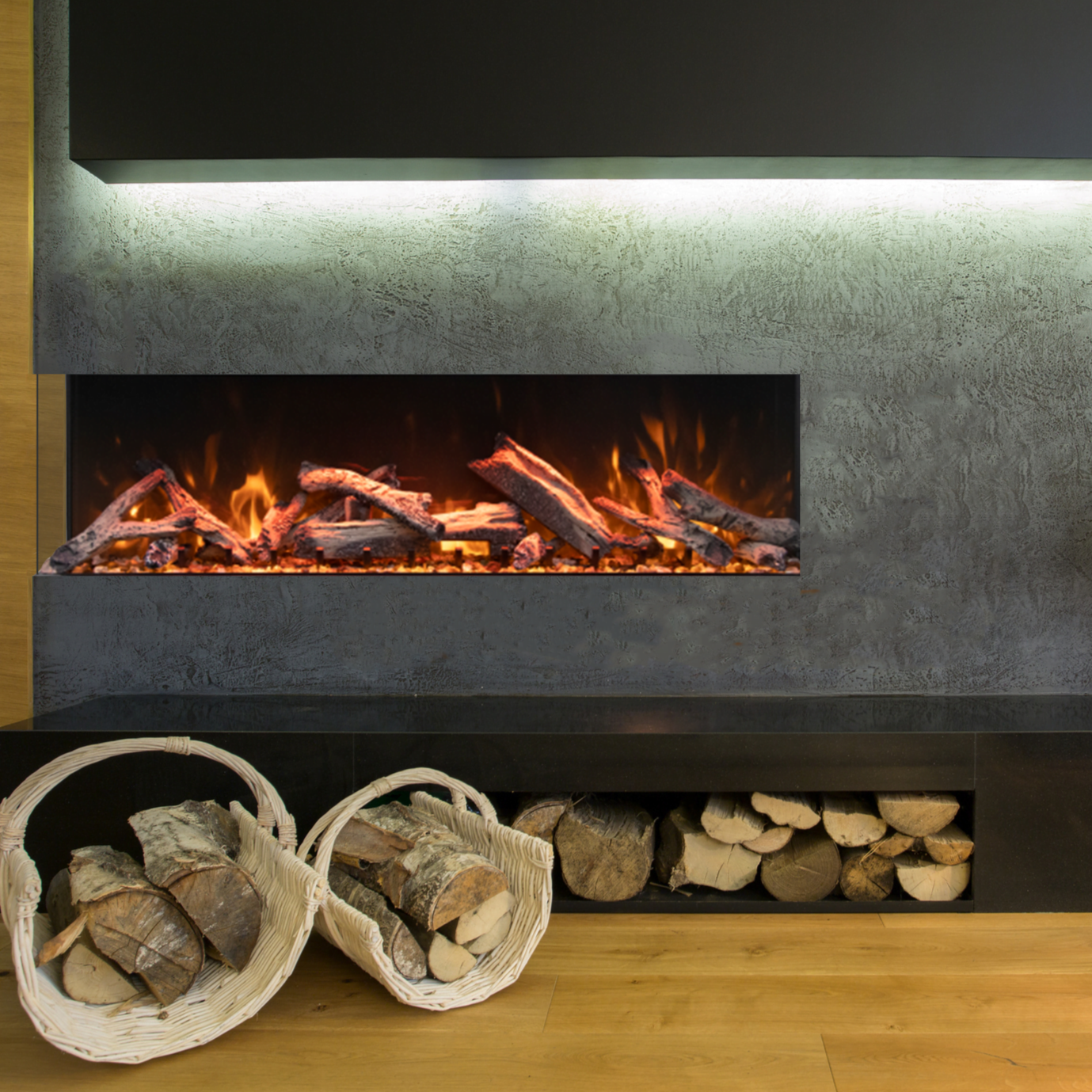 Amantii TruView Bespoke Smart Electric Fireplace - Electric Fireplace Shop