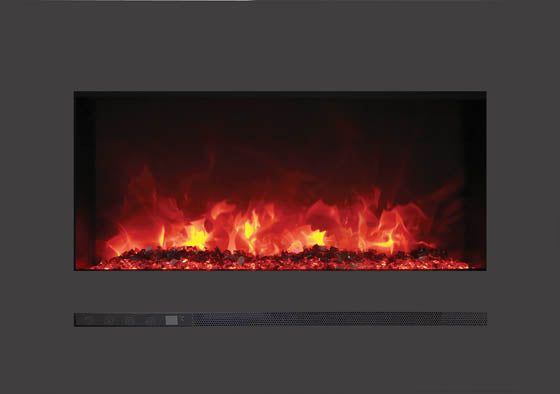 Sierra Flame 26" Built-In/Wall Mounted Electric Fireplace (WM-FML-26-3223-STL) - Electric Fireplace Shop