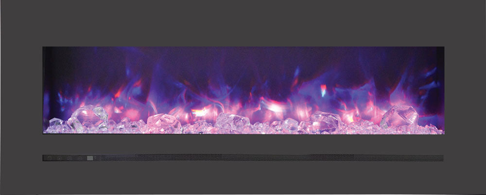Sierra Flame 48" Built-In/Wall Mounted Electric Fireplace (WM-FML-48-5523-STL) - Electric Fireplace Shop