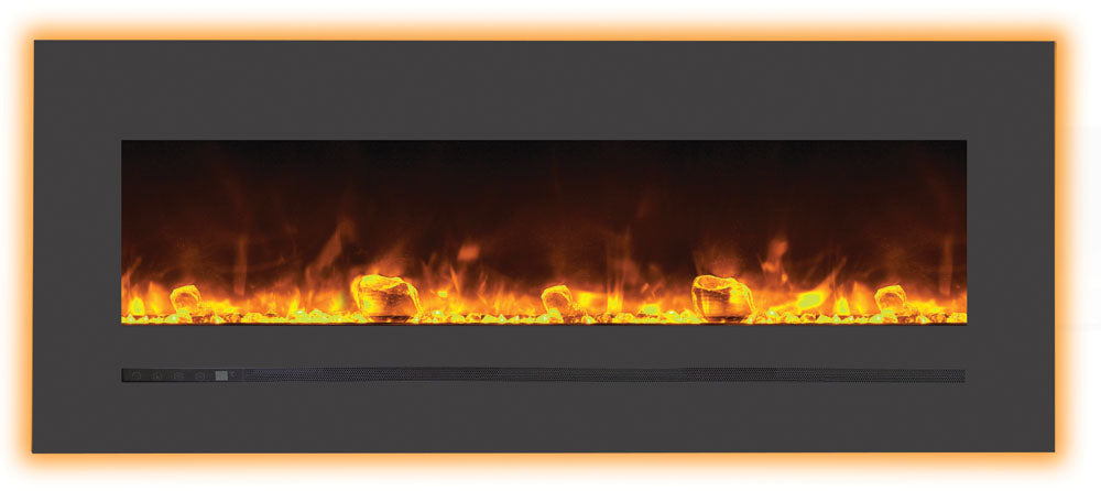 Sierra Flame 48" Built-In/Wall Mounted Electric Fireplace (WM-FML-48-5523-STL) - Electric Fireplace Shop