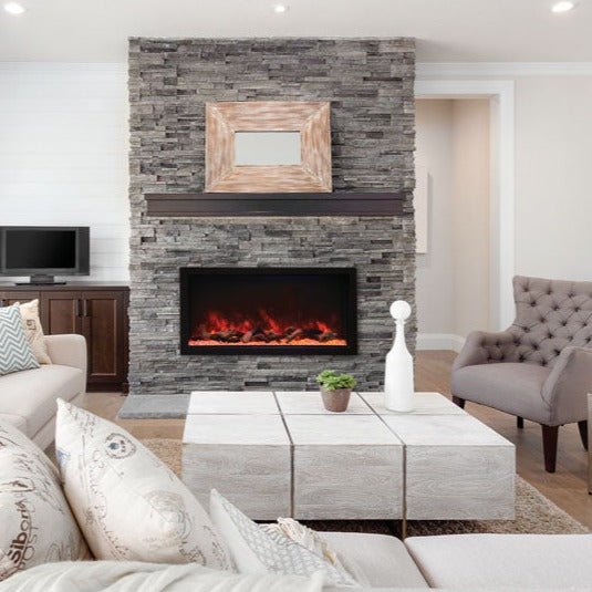 Remii Extra Tall Indoor/Outdoor Built In Electric Fireplace - Electric Fireplace Shop