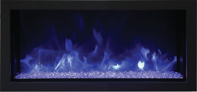 Remii Extra Slim Indoor/Outdoor Frameless Built In Electric Fireplace - Electric Fireplace Shop