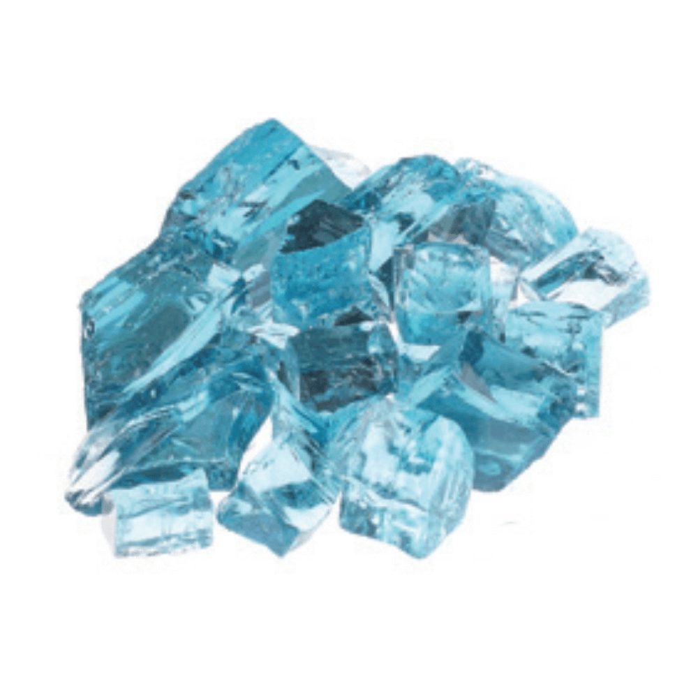 ATHENA 1/2" REFLECTIVE FIRE GLASS FOR FIREPLACES, 7 COLOR OPTIONS - Electric Fireplace Shop