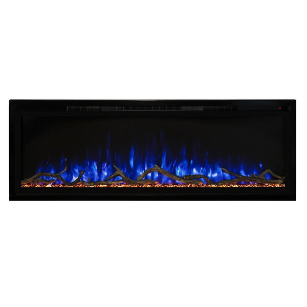 MODERN FLAMES SPECTRUM SLIMLINE BUILT-IN/WALL MOUNT ELECTRIC FIREPLACE, SIZES: 50