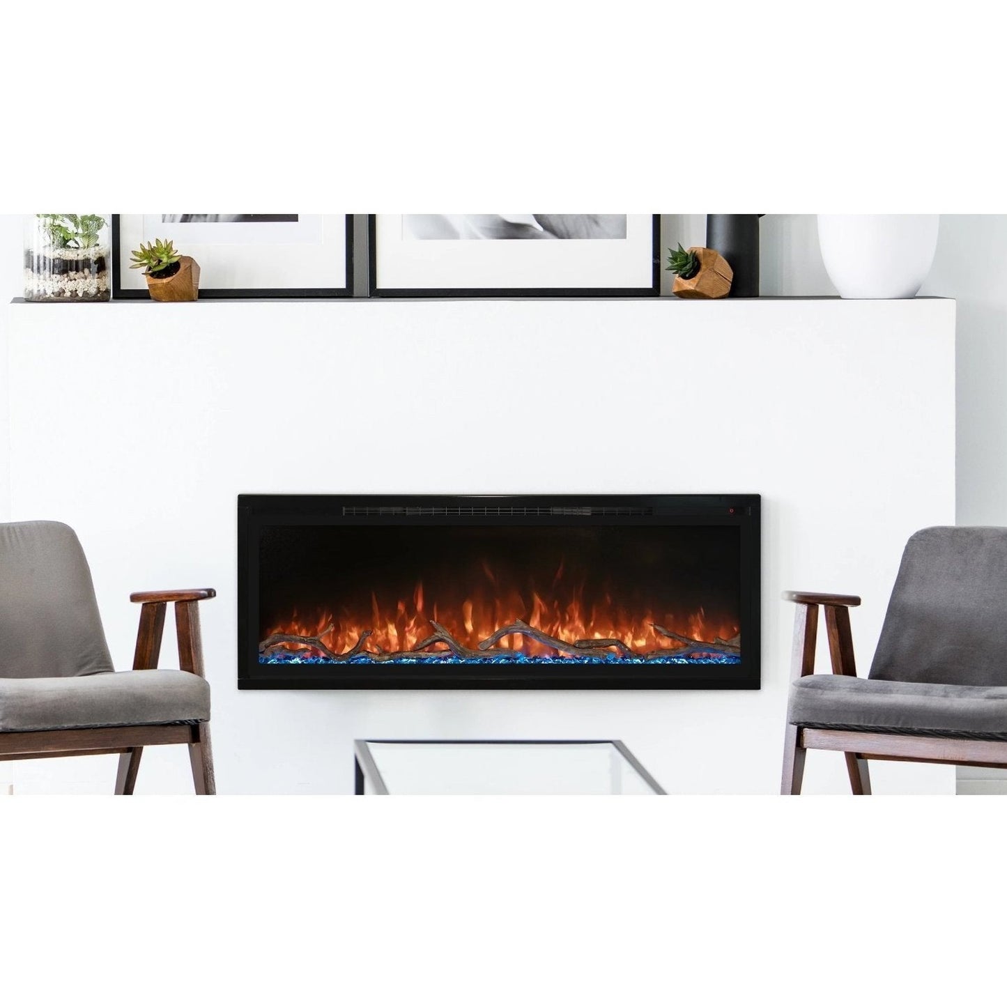 Modern Flames Spectrum Slimline Built-in electric fireplace, sizes 50"- 100"