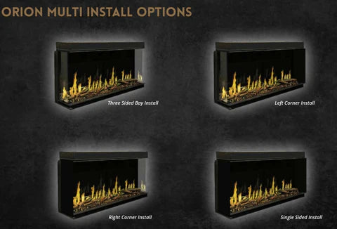 Modern Flames Orion Multi Built-In/Wall Mounted Smart Electric Fireplace With Ultra Realistic Flame Effect - Electric Fireplace Shop