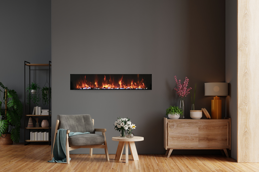 Amantii Panorama BI Xtra Slim: Smart Electric Fireplace: 4 Sizes Available - Electric Fireplace Shop