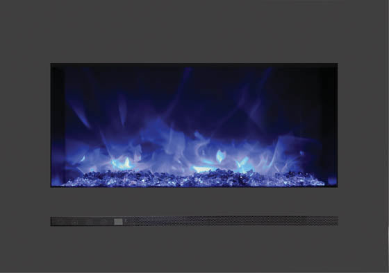 Sierra Flame 26" Built-In/Wall Mounted Electric Fireplace (WM-FML-26-3223-STL) - Electric Fireplace Shop