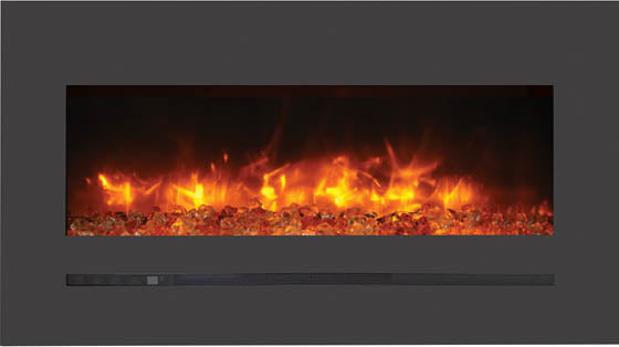 Sierra Flame 34" Built-In/Wall Mounted Electric Fireplace (WM-FML-34-4023-STL) - Electric Fireplace Shop