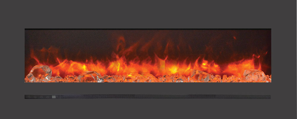 Sierra Flame 48" Built-In/Wall Mounted Electric Fireplace (WM-FML-48-5523-STL) - Electric Fireplace Shop